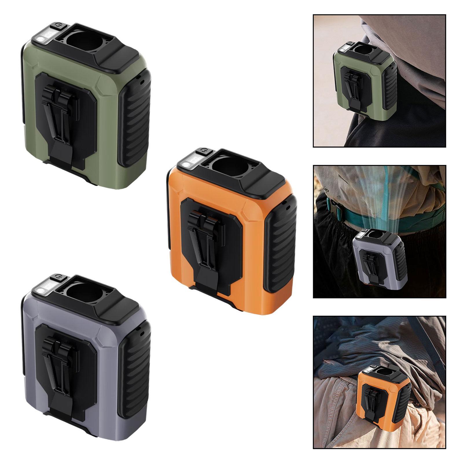 Cycling Hand Gear - Waist Clip Fan Flashlight 100 Gears