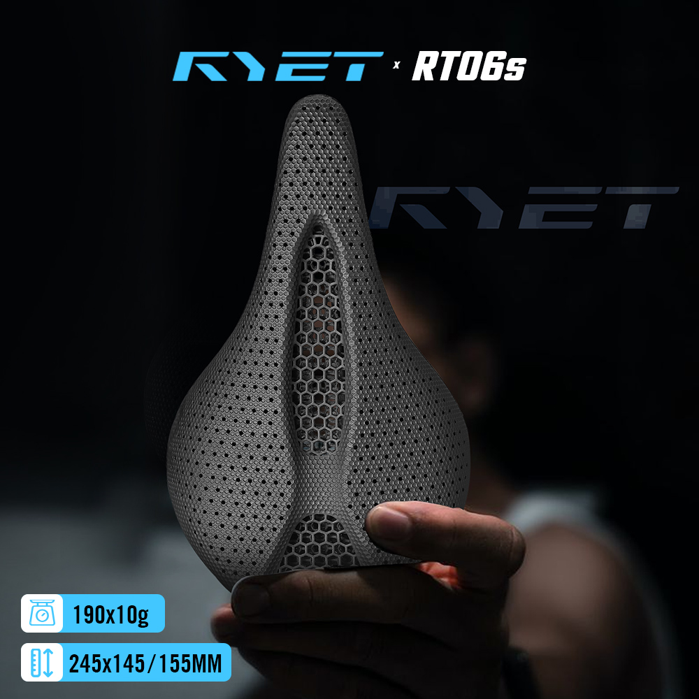 Carbon Fiber Saddle - 2026 RYET 3D Printed/VCM Bike Saddle,