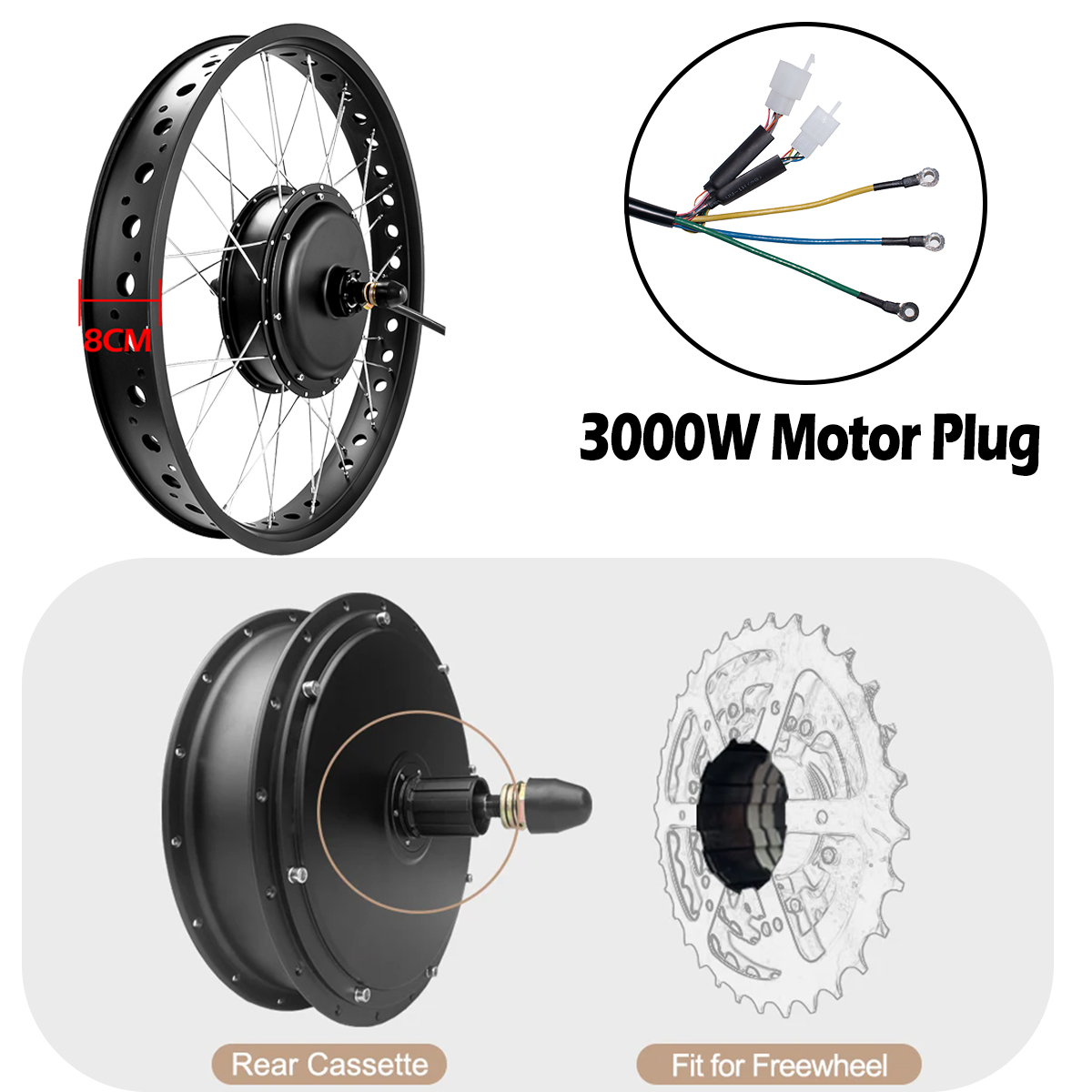 72V 3000W Brushless Gearless H - Cyclo Gear 评论和价格
