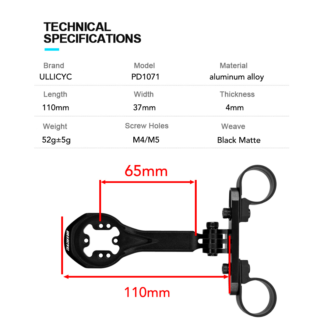 ULLICYC Aluminium Bike Compute - Cycling Gear Mount 评论和价格